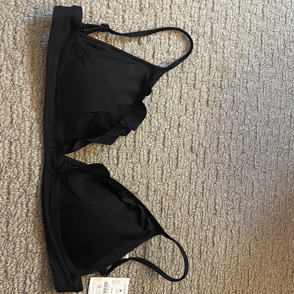 J. Crew Black Triangle Bikini Top